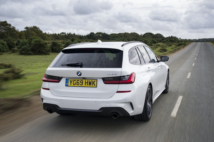 bmw 3 series touring rear while driving