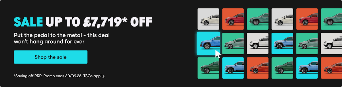 carwow september sale promo banner save up to £7,719 off RRP